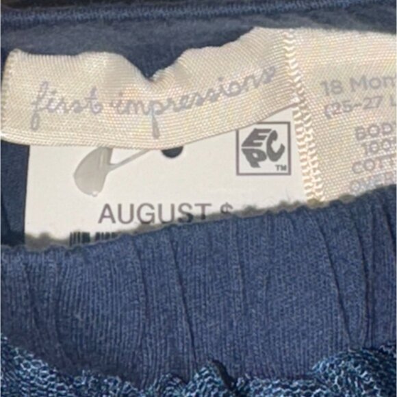 First Impressions infant/Toddler Tulle Overlay Skirt-Navy Blue-18 Months-NWT - Picture 3 of 6